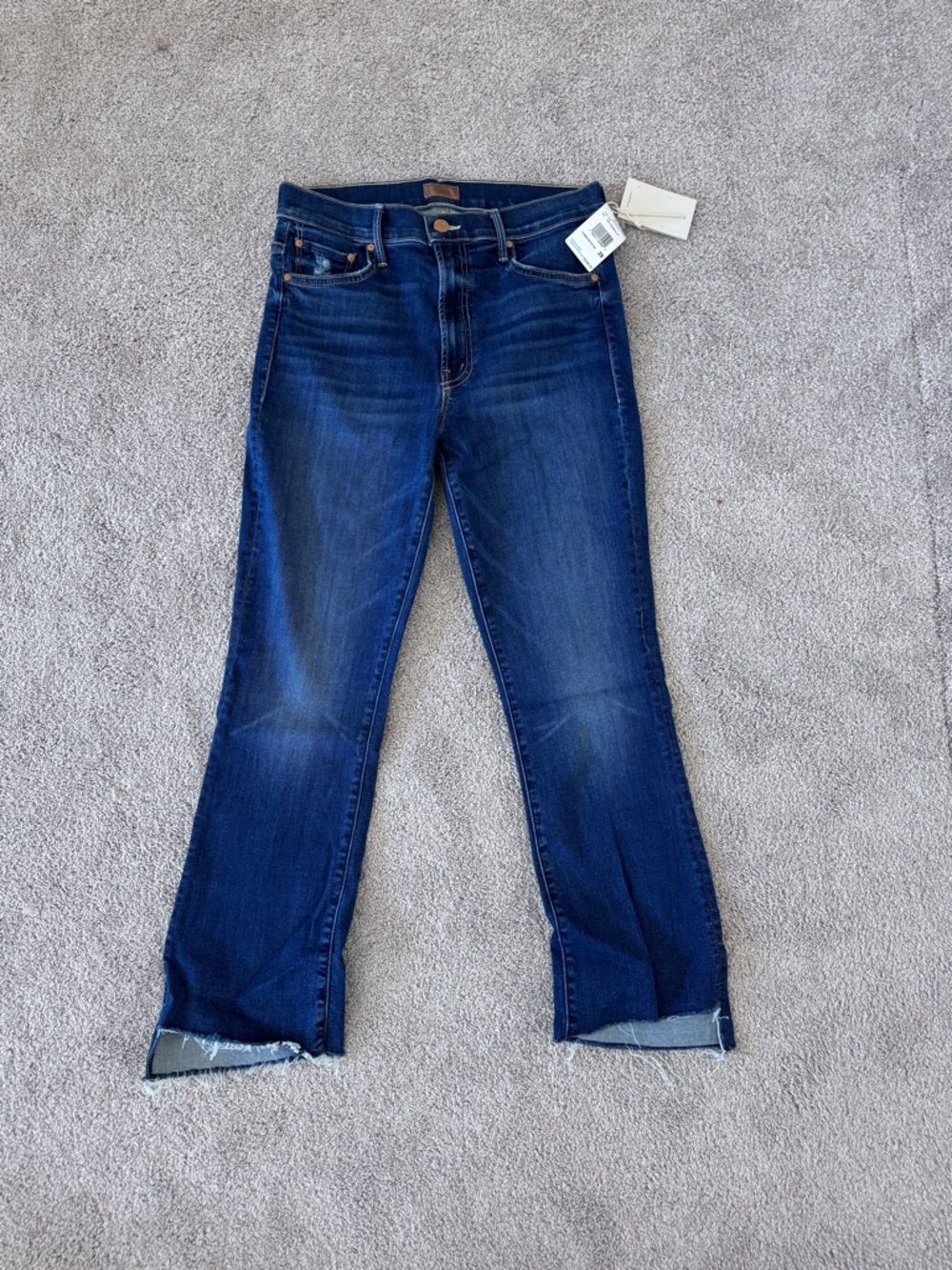 MOTHER Insider Crop Step Fray